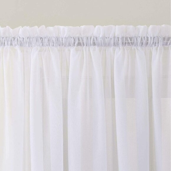 Ivory Door Panel Voile - Picture 4 of 7